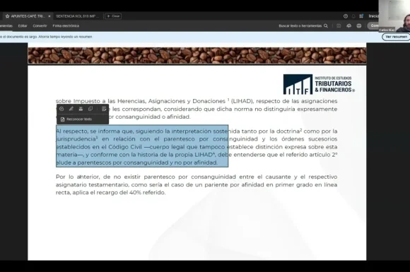 Profesor Carlos Díaz analiza oficio 960 del SII | Sucesión de Colaterales por Afinidad.