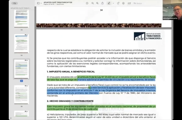 Profesor Christian Delcorto analiza circular 50 del SII | Artículo 9 de la ley N°21.420..