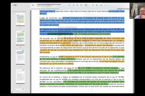 Profesor Christian Delcorto analiza oficio 555 del SII | Determinación de la Base Imp. Afecta a IVA