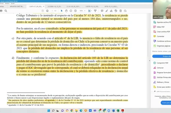 Profesor Jaime Preiss analiza oficio 2875 del SII | Declaración del artículo 103 de la Ley sobre…